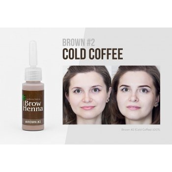 Brow Xenna henna na obočí lahvička Cold Coffee č. 102 10 ml