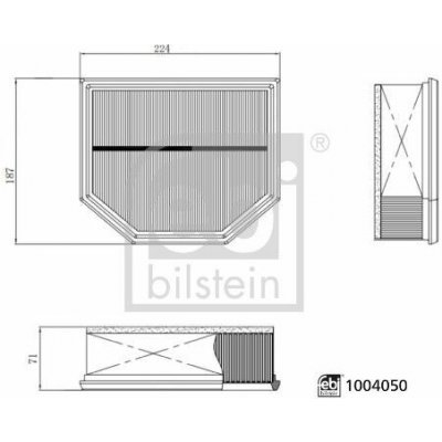 Vzduchový filtr FEBI BILSTEIN 1004050 – Hledejceny.cz
