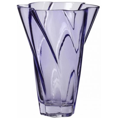 Hübsch Skleněná váza Purple 18 cm, fialová barva, sklo