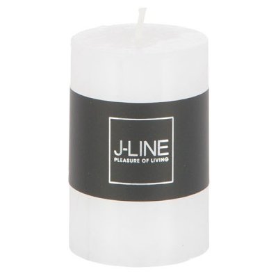 Bílá svíčka White válec S - Ø 5*7,5 cm/18h - J-Line by Jolipa – Hledejceny.cz