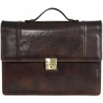 Triton kožená pánská aktovka ŽAKON hnědá – Zboží Dáma