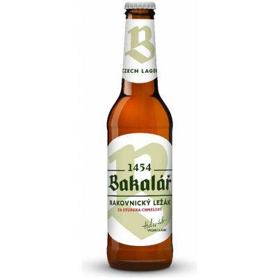 Bakalář 12 Rakovnický ležák sv. za stud.chmelený sv. 5,2% 0,33 l (sklo) – Sleviste.cz