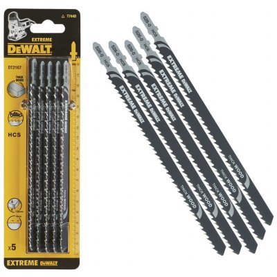 DeWALT DT2167 Pilové plátky HCS, pro hrubé řezy ve stavebním dříví do 120 mm, 5 ks (T744D) – Zboží Dáma