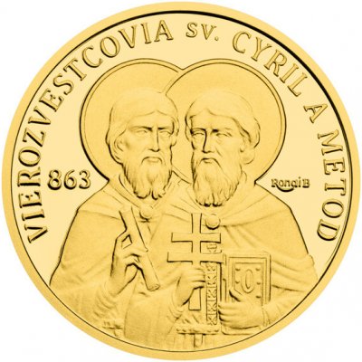 Česká mincovna Zlatý dukát SR 2026 – Cyril a Metoděj proof 3,49 g – Zboží Dáma