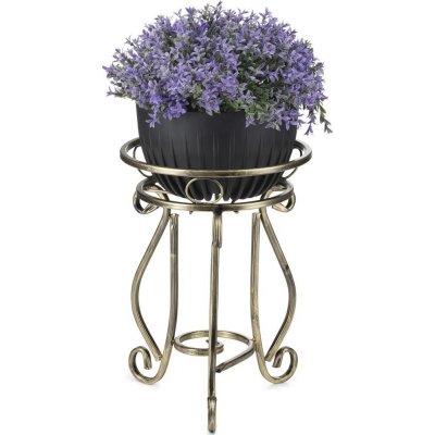 HowHomely Stojan na květiny 37x29 cm zlatá DD0560 – Hledejceny.cz