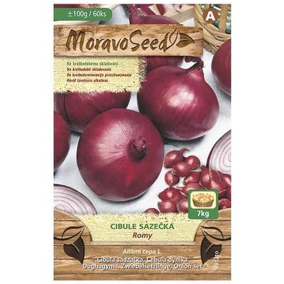 Červená cibule sazečka Romy, MoravoSeed, 100 g – Zboží Mobilmania