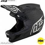 TroyLeeDesigns D4 Carbon MIPS Stealth Black Silver 2024 – Zboží Dáma