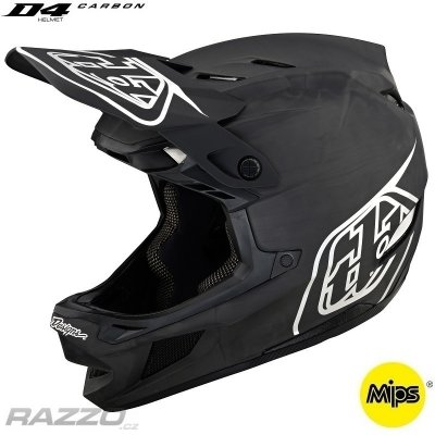 TroyLeeDesigns D4 Carbon MIPS Stealth Black Silver 2024 – Zboží Dáma