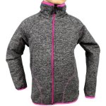 Fantom Dětská mikina šedý melír růžová lemovka – Sleviste.cz