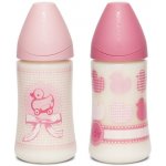 Suavinex láhev Toys Široké hrdlo růžové kačenky 270 ml – Sleviste.cz