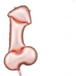 PartyDeco Balónek fóliový Penis Rose Gold 55 x 112 cm – Zboží Mobilmania
