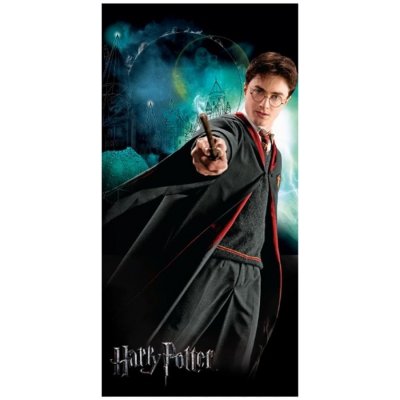 BrandMac Plážová osuška Harry Potter - motiv mladý čaroděj 70 x 140 cm