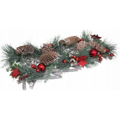 Atmosphera Vánoční věnec s místem pro svíčky 39 x 14 cm – Hledejceny.cz