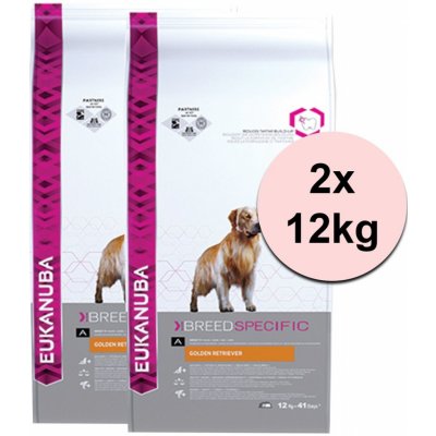 Eukanuba Golden Retriever 2 x 12 kg – Hledejceny.cz