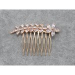 Kovový hřebínek s kamínkovou ozdobou Barva: zlatá – Hledejceny.cz