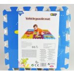 Iplay Pěnová podložka pro děti puzzle vozidla 9 prvků 86x86cm – Zboží Dáma