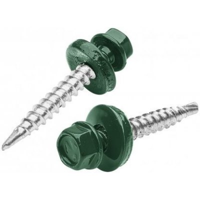 Šroub samořezný pozink. 4,8x19mm mechově zelená RAL6005 – Hledejceny.cz