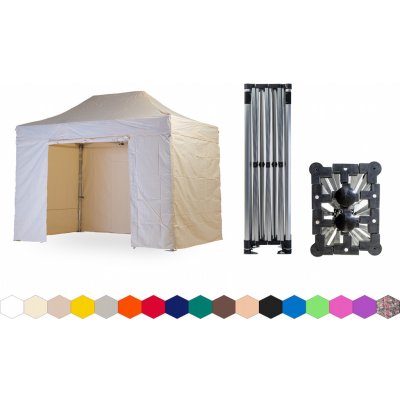 TENTino SMALL HEXAGON 3x4,5 m 2A - KRÉMOVÁ – Hledejceny.cz