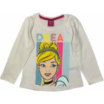 EPlus dívčí tričko s dlouhým rukávem popelka disney bílá – Sleviste.cz