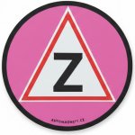 Samolepka Začátečník magnetická růžová – Sleviste.cz