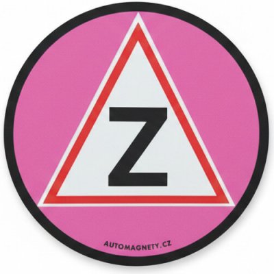 Samolepka Začátečník magnetická růžová – Sleviste.cz