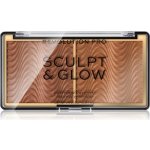 Revolution PRO Sculpt And Glow konturovací a rozjasňující paleta Medium-Deep 8 g – Zboží Dáma
