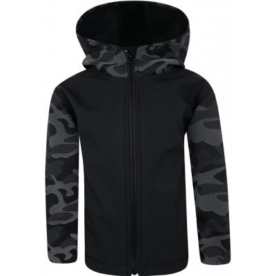 V-Mart Softshellová bunda Reflexní maskáč černá – Sleviste.cz