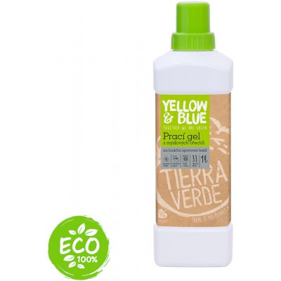 Tierra Verde prací gel z mýdlových ořechů pro funkční textil s koloidním stříbrem 1 l