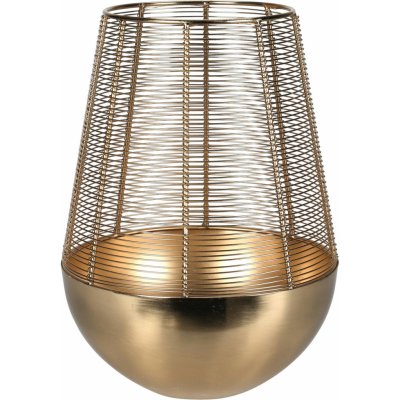 Home Styling Collection Zlatá lucerna na čajovou svíčku, kovová, 32 cm zlatá – Hledejceny.cz