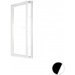 Aluplast jednokřídlové balkonové dveře Palisander/bílá Levé Dvojsklo 80 x 200 cm – Hledejceny.cz