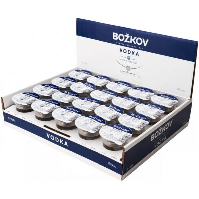 Božkov Vodka 37,5% 20 x 40 ml (panák) – Zboží Mobilmania