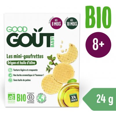 Good Gout BIO wafle s oregánem a olivovým olejem Krabička 24 g – Zboží Dáma