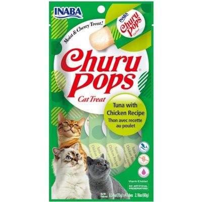 Inaba Churu Pops cat snack tuňák a kuře 4 x 15 g