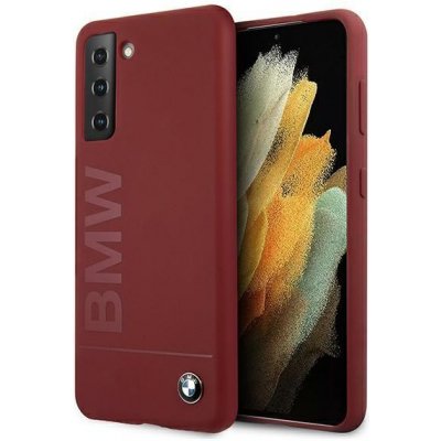 Pouzdro BMW hard silikonové Samsung Galaxy S21 5G red Silicone Signature – Zboží Mobilmania