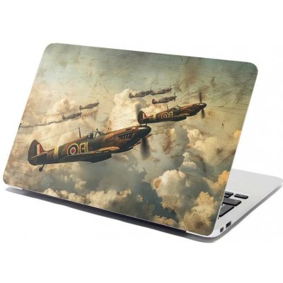 Sablio Samolepka na notebook Stíhačky Spitfire v letecké bitvě - 29x20 cm – Zboží Živě