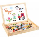 Kruzzel 25637 Dřevěná magnetická tabulka, 108 dílů – Zboží Mobilmania