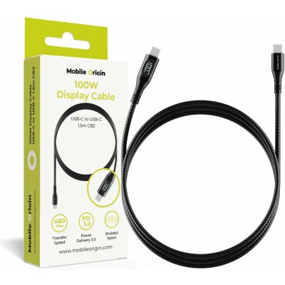 Mobile Origin MO-100WDC-CB2 100W Display USB-C to USB-C 1,5m – Zboží Mobilmania