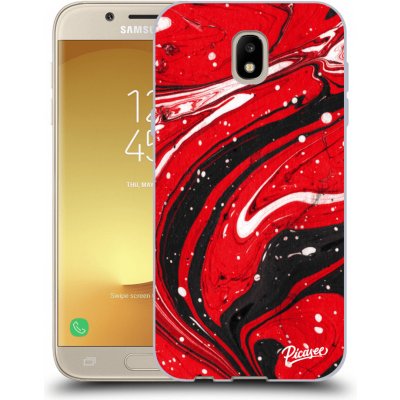 Pouzdro Picasee silikonové Samsung Galaxy J5 2017 J530F - Red black černé – Zboží Mobilmania