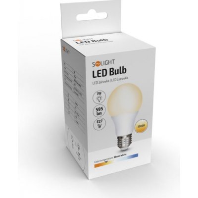 Solight LED žárovka klasický tvar 7W E27 3000K 270° 520lm – Zbozi.Blesk.cz