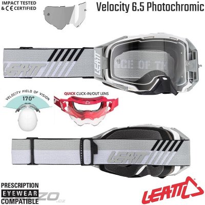 Leatt Velocity 6.5 Photochromic White Cleat Adaptive | Zboží Auto