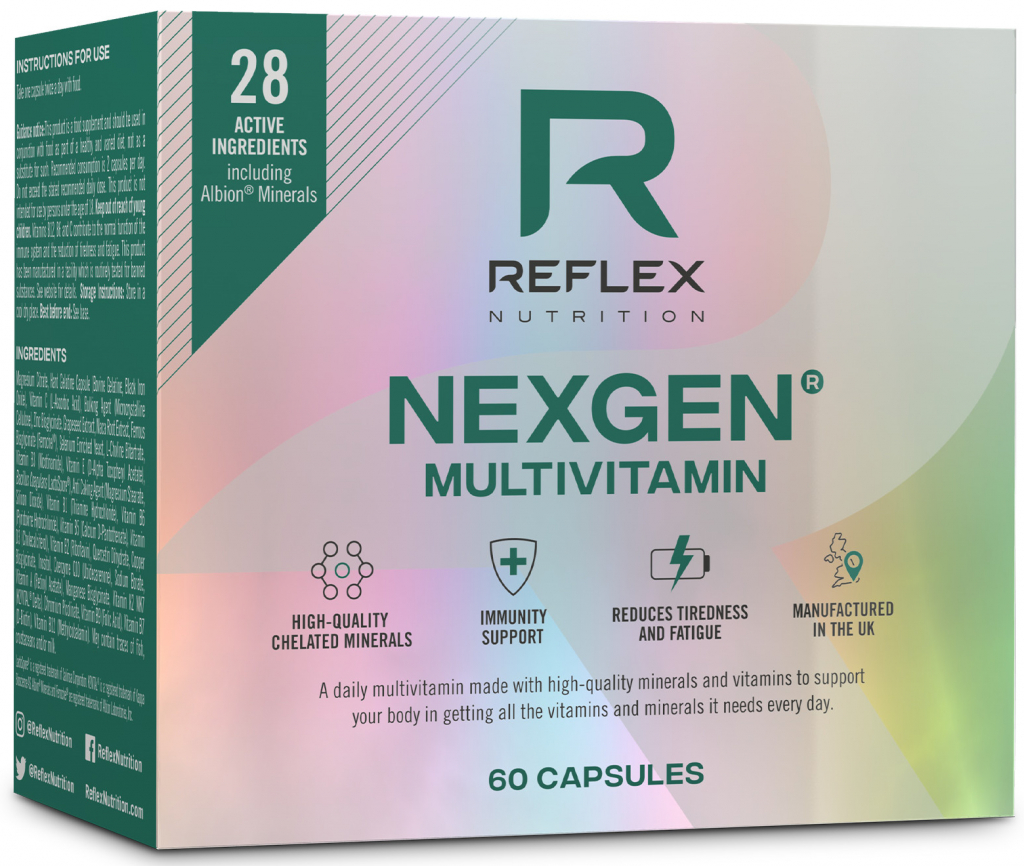 Reflex Nutrition Nexgen Pro Multivitamín 60 kapslí 2 + 1