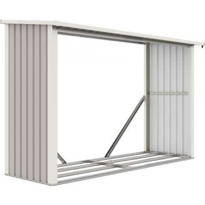 PENTA CZ s.r.o. Přístřešek na dřevo G21 WOH 335 - 242x89 cm, šedý – Sleviste.cz