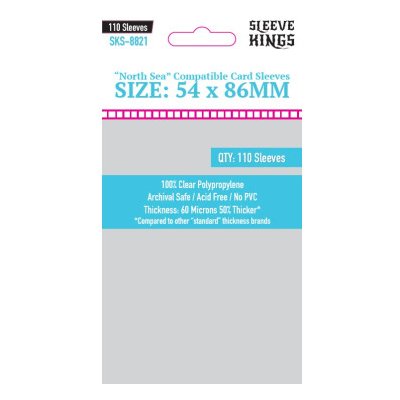 Sleeve Kings North Sea Sleeves 54x86mm -110 Pack 60 Microns – Hledejceny.cz