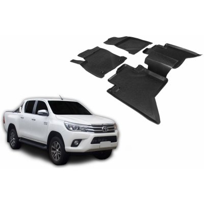 Koberce gumové SCOUTT 3D Toyota Hilux 4 door 2015-yššie