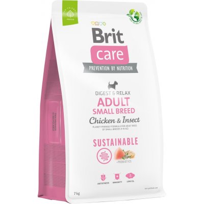 Brit Care Sustainable Adult Small Breed Chicken & Insect 7 kg – Zboží Mobilmania