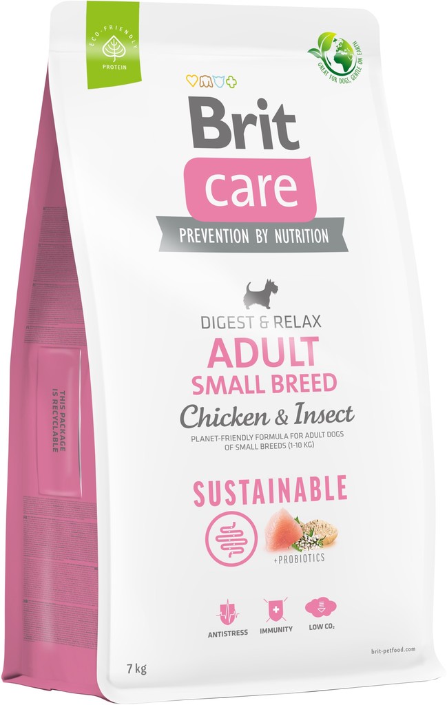 Brit Care Sustainable Adult Small Breed Chicken & Insect 7 kg