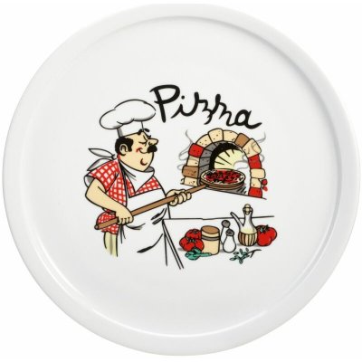 SIAKI Talíř na pizzu porcelánový 30 cm KO-DN3000050 – Zboží Dáma