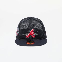 New Era Atlanta Braves MLB Mesh Patch 59FIFTY Fitted Cap Navy