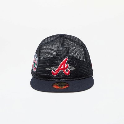 New Era Atlanta Braves MLB Mesh Patch 59FIFTY Fitted Cap Navy – Zboží Mobilmania