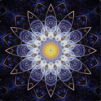 Norimpex Diamantové malování 7D Modrá mandala 30 x 30 cm